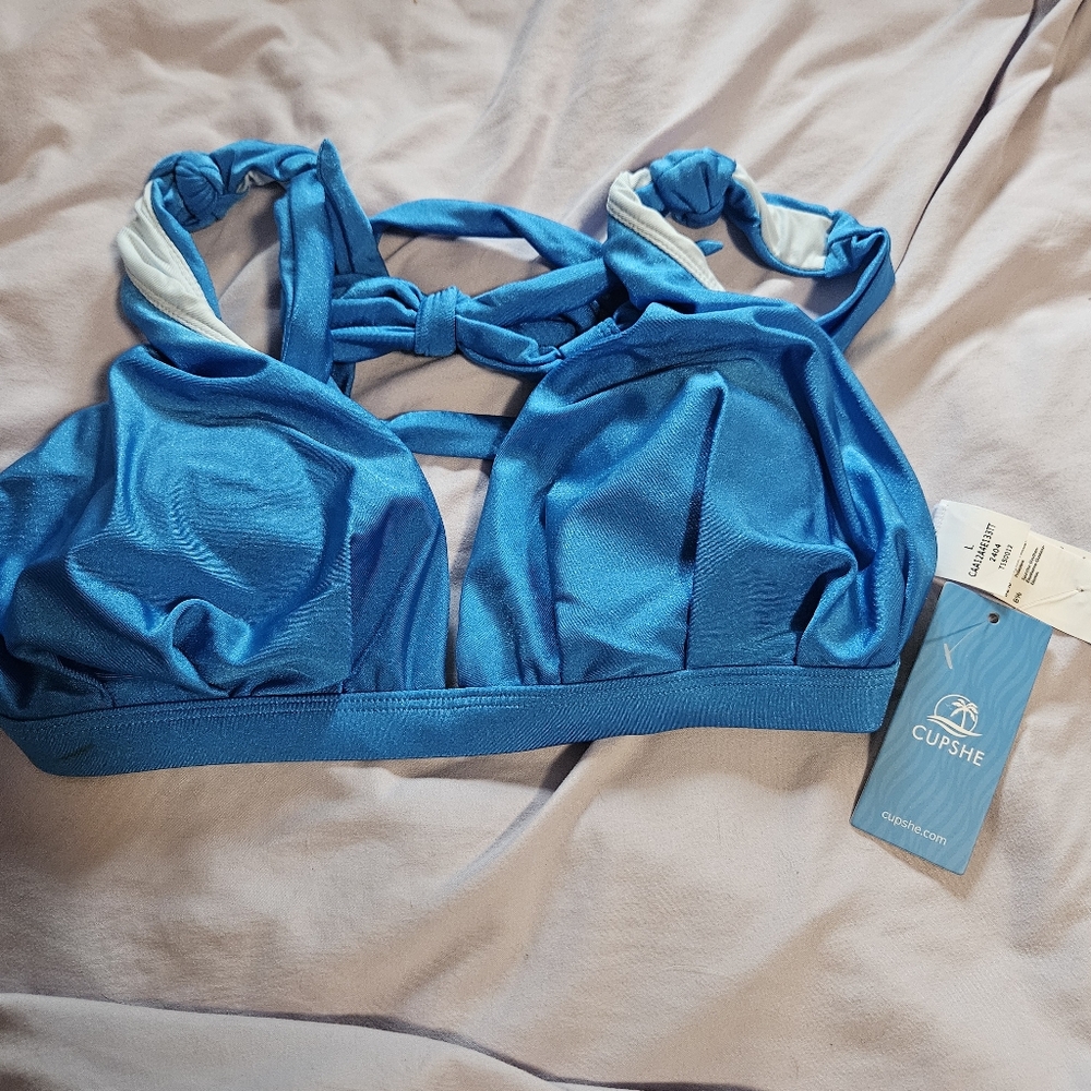 Cupshe Blue Strappy Bikini